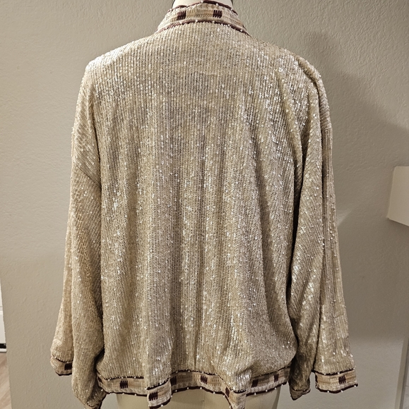 Johnny Was Sequin cropped Jacket - Picture 8 of 15